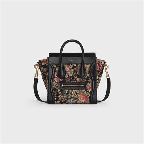 celine floral jacquard bag|celine tomboy bag.